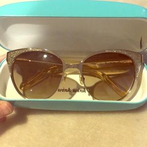 Gold Kate Spade Sunglasses